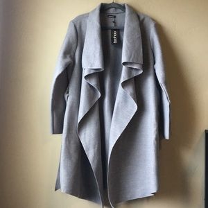 NWT Waterfall front wool-look coat